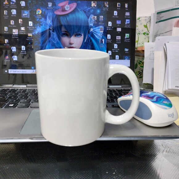 Coffee Tea MUG CUP PARIS wording White - Picture 3 of 6